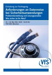 Anforderungen an Datennetze bei Sicherheitsanwendungen