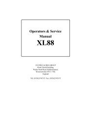 XL88 manual - Allstar Audio Systems, Inc. - Home