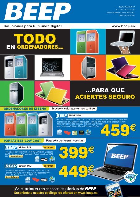 Folleto Ofertas BEEP - septiembre 2008