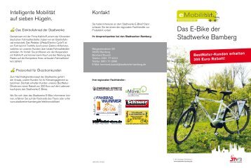 Flyer Stadtwerke-E-Bike - Stadtwerke Bamberg