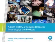 A Short History of Tabletop Research, Technologies and Products