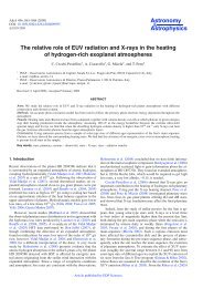 The relative role of EUV radiation and X-rays in the heating of ...