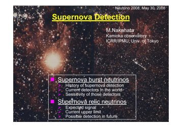 Supernova Detection