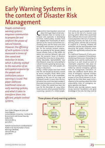 Early Warning Systems in the context of Disaster Risk ... - unisdr