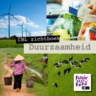 CBL Zichtboek Duurzaamheid - Platform Verduurzaming Voedsel