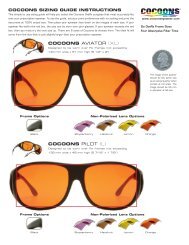 Cocoons Rimless Clip-Ons Sizing Guide - Cocoons Eyewear