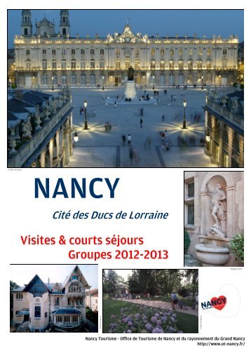 Brochure groupes 2012-2013 français_version ok - Nancy Tourisme