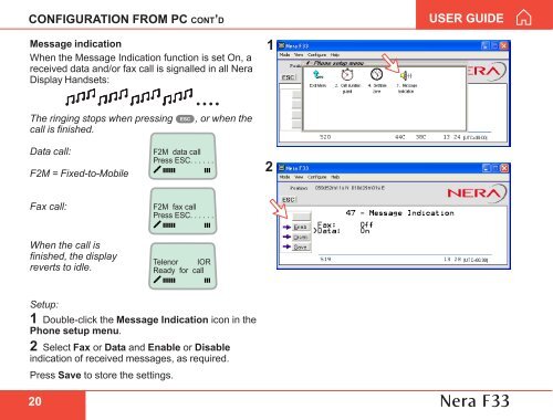 Nera F33 - GMPCS Personal Communications Inc.