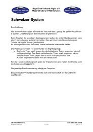 Schweizer-System - Royal Dart Verband Allgäu eV
