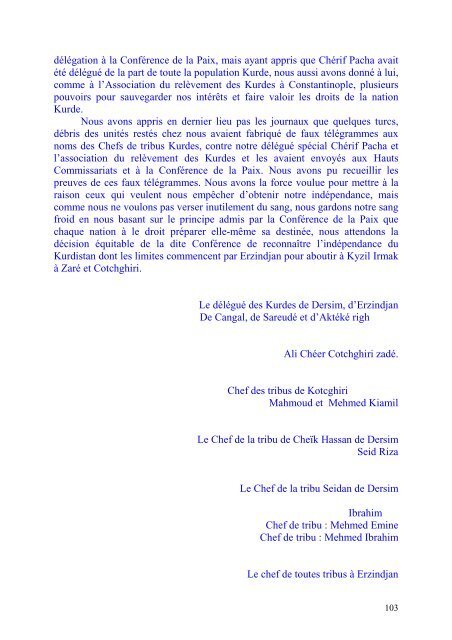 LE GENOCIDE DES ARMENIENS et DES KURDES DE ... - Pen-Kurd