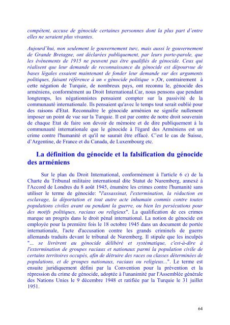 LE GENOCIDE DES ARMENIENS et DES KURDES DE ... - Pen-Kurd