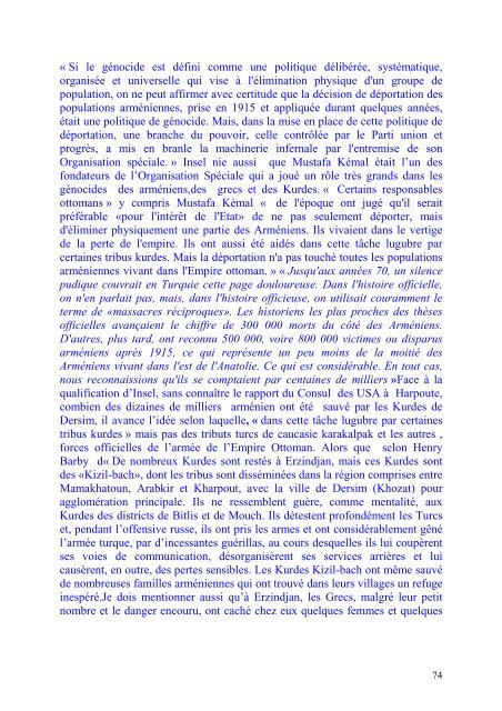 LE GENOCIDE DES ARMENIENS et DES KURDES DE ... - Pen-Kurd