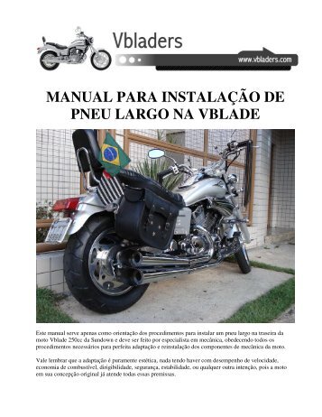 manual para instalaÃ§Ã£o de pneu largo na vblade - Ovelha Negra