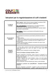 Istruzioni per la regolarizzazione di colf e badanti - Cisl