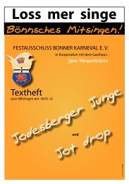 Loss mer singe - Festausschuss Bonner Karneval eV