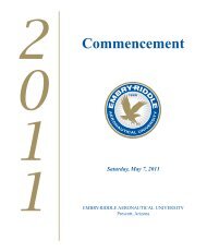 Commencement - Embry-Riddle Aeronautical University Alumni