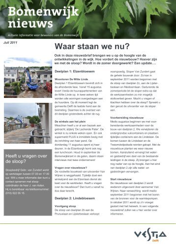 Waar staan we nu? - Vestia