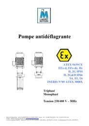 Pompe antidÃ©flagrante - LAMBERT MOTEURS