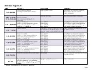 Orientation Schedule 2012 - Vermont Law School
