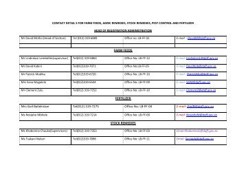 ACT 36 – Contact Details - AFMA