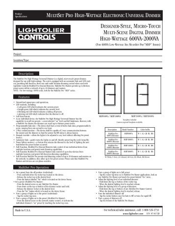 MULTISET PRO HIGH-WATTAGE ELECTRONIC UNIVERSAL ...