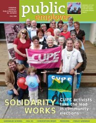 Public Employee - Fall 2008 - CUPE BC