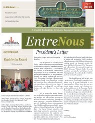 President's Letter - Junior League of Greater Covington