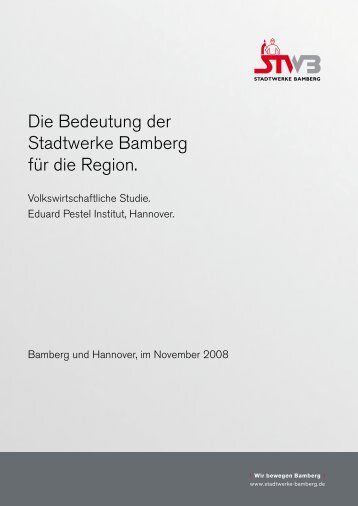 Die Bedeutung der Stadtwerke Bamberg für die Region Auftraggeber