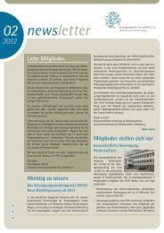 newsletter Wichtig zu wissen - Versorgungsnetz Gesundheit eV