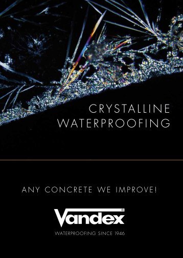 Vandex Super Crystalline Waterproofing - Safeguard Europe Ltd.