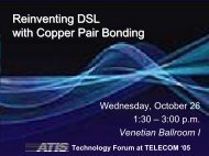 Reinventing DSL with Copper Pair Bonding - ATIS