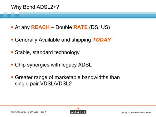 Reinventing DSL with Copper Pair Bonding - ATIS