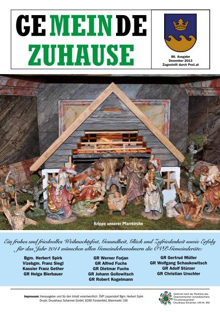 Gemeinde Zuhause 4/2013 (PDF) - Gemeinde Loipersdorf