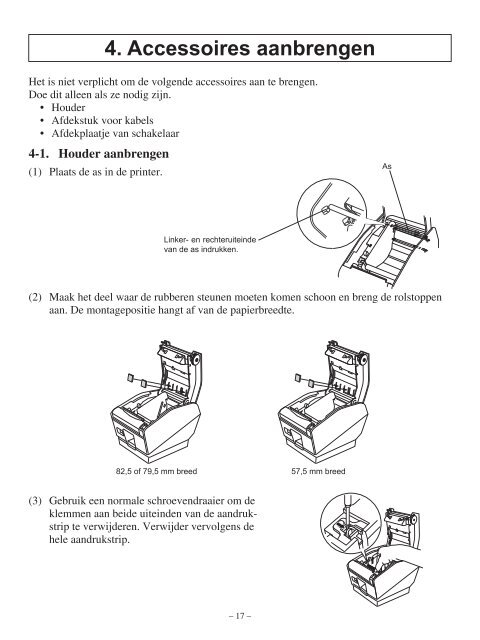 Star TSP700 handleiding - Pointofsale.nl