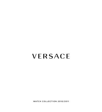 WATCH COLLECTION 2010/2011 - Versace