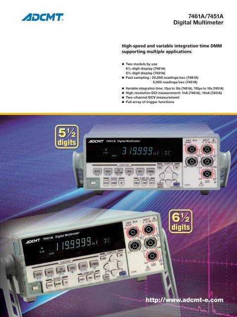 7461A/7451A Digital Multimeter - Rohde & Schwarz