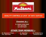 quality control & gmp of vati/gutika - amam-ayurveda.org