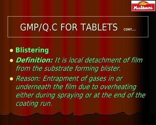 quality control & gmp of vati/gutika - amam-ayurveda.org