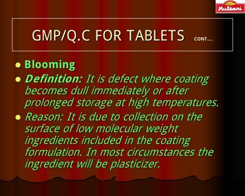 quality control & gmp of vati/gutika - amam-ayurveda.org