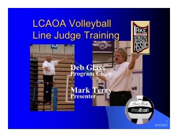 Volleyball Line Judge Training Powerpoint Presentation