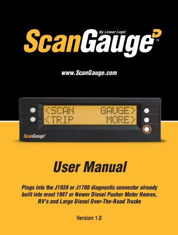 User Manual - ScanGauge