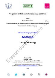 Asthma Langfassung - Versorgungsleitlinien.de