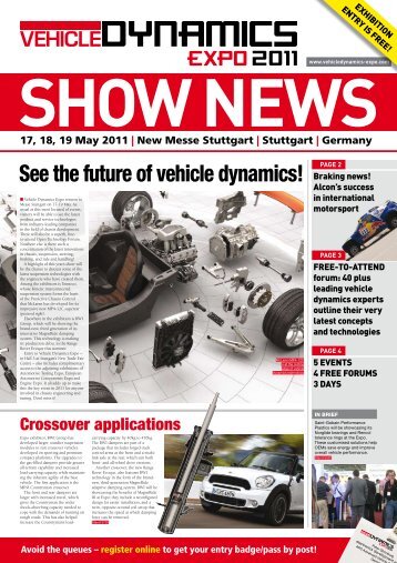 See the future of vehicle dynamics! - Vehicle Dynamics Expo