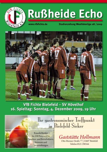 SV Hövelhof 16. Spieltag - VfB Fichte Bielefeld