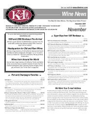 November 2001 - K&L Wine Merchants