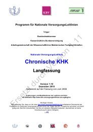 Chronische KHK Langfassung - Nationale VersorgungsLeitlinien