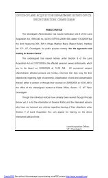 office of land acquisition department, estate office, union territory ...