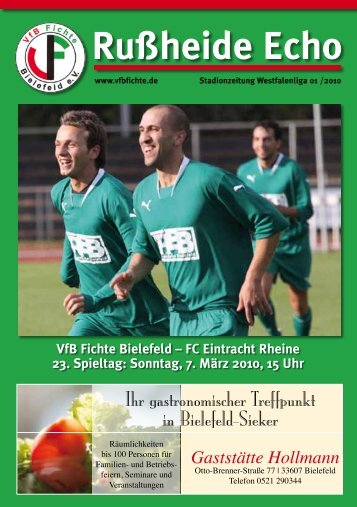 FC Eintracht Rheine 23. Spieltag -  VfB Fichte Bielefeld