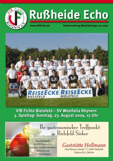 SV Westfalia Rhynern 3. Spieltag - VfB Fichte Bielefeld