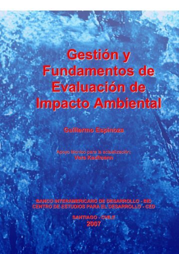 Gestión y Fundamentos de Evaluación de Impacto Ambiental - CDAM